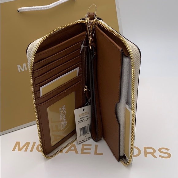 Michael Kors Jet Set Travel Phone Wallet Wristlet - Picture 2 of 16